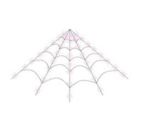 Akfldms Décoration Lumineuse de Toile D'Araignée de 200 Pouces pour Halloween, Extérieure/Intérieure, avec 250 Ampoules LED, pour Jardin/Terrains (Violet)