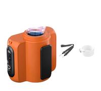 Akfldms Fan de Taille de Tour de Taille Ventilateur Monté Ventilateur de Cou Suspendu avec 100 Vitesses pour le Camping Extérieur Ventilateur Orange Orange