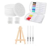 Akfldms Kit de Peinture Bouffante, Éponge en Toile Magique de Dessin 3D, Peinture Magique Bouffale, Stylo à Bulles de Bricolage, Peinture de Texture -Corn