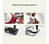 Akfldms Kit de Réparation Portable, Mini Tournevis Électrique, Ensemble de 3 Vitesses de Couple Réglables pour L'Électronique et les Projets de Bricolage à Domicile.