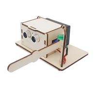 Akfldms Kits de Tige de Porte de Capteur Intelligent Kit D'Outils Expérimentaux Scientifiques de Bricolage Modèle D'Artisanat D'Éducation à la Vapeur pour les Jeunes Facile à Utiliser 17,5 X 14,3 X 6,