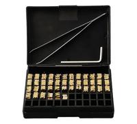 Akfldms Lettres en Cuivre 120pcs Impression Thermique Impression de Polices de Tampon Chaud pour la Machine à Codage Électrique Manuelle