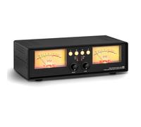 Akfldms MIC+Line VU-Mètre Analogique Double Niveau Sonore Panneau D'Affichage DB Répartiteur Audio 4 Voies Boîte de Commutation Visualiseur de Musical