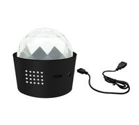 Akfldms Mini Boule Lumineuse Disco, Commande Vocale, Lumières de Fête Disco, Effet D'Éclairage de Scène, Boule Stroboscopique DJ pour Fêtes, Anniversaires, Club - et Facile à Installer