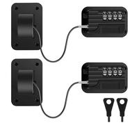 Akfldms Mot de Passe Déverrouillage Du Réfrigérateur Fridge Lock 2 Pack, Auto-Adhésif à L'Épreuve des Enfants, Congélateur de Réfrigérateur de Sécurité