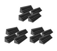 Akfldms Mousse Insonorisée Acoustique de Studio de Panneaux Acoustiques de 12 Pièces, Coin de Piège de Basse de Traitement Du Son, Cales de Panneaux de Son, 12X12X48cm