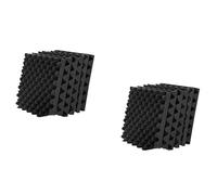 Akfldms Paquet de 12 Panneaux de Mousse Acoustique Auto-Adhésifs Panneau Mural de Traitement D'Insonorisation Ignifuge, Réduction de la Mousse de Bruit pour Studio, Etc.