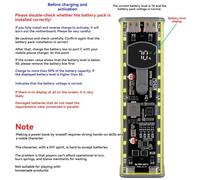Akfldms pour Ordinateur Portable Compatible 8 Emplacements 18650 Boîtier de Banque d'alimentation DIY PD 45W Boîte de Batterie Support de Cellule Coque sans Soudure Jaune