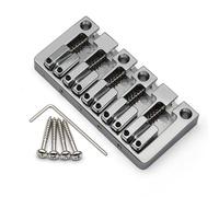 Akfldms Prime de Basse Électrique à 5 Cordes Bas Du Corps à Travers le Bas Du Corps à Travers le Pont Fixe de Basse Argent