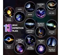 Akfldms Projecteur de Galaxy Meteor Realiste Projecteur Étoilé 360 ° Rotation RELIST PROJECTEUR D'INTRUMENT Night en Charge