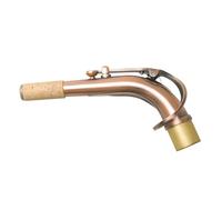 Akfldms Saxophone Alto Mi Bémol, Bec Courbé en Laiton, Tuyau Courbé, Accessoire pour Instrument de Saxophone Antique, Rouge Antique