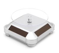 Akfldms Support D'Affichage en Rotation Plateau Tournant en Rotation Support D'Électricité Solaire Stand de Plate-Forme de Plate-Forme en Rotation Blanc