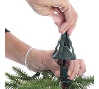 Akfldms Support Universel pour Cime de Sapin de Noël, Support Réglable pour Stabiliser Les Décorations Supérieures, s'adapte à Toutes Les Tailles de Cimes D'