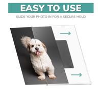 Akfldms Supports Photo Magnétiques (Paquet de 5) 4x6 pour Réfrigérateur Cadres en Acrylique Transparent 4 X 6 Cadres Photo