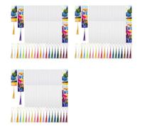 Akfldms Vierge de Sublimation de 105 Pièces, Marque-Pages de Sublimation par Transfert de Chaleur avec Trou et 105 Glands Colorés