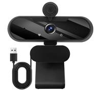 Akfldms Webcam USB HD 1080p avec Grand Angle, Microphone Intégré et Trépied Rotatif pour Le Streaming, Les Appels Vidéo et Les Visioconférences.
