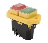 Akfldms YH02-A Interrupteur Électromagnétique 220 V 15 A 5 Broches Bouton Poussoir de Démarrage pour Équipement de Machine-Outil Panneau Étanche