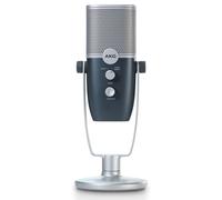 AKG Pro Audio Microphone à condensateur USB-C Ara - Modes de capture à double motif - Bleu et Argent