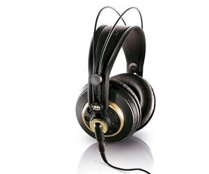 AKG K240 Studio - Casque d'écoute de Studio Professionnel Semi-Ouvert, Supra-auriculaire, Conception Haute Performance, adaptateurs 3,5 mm et 1/4", Serre-tête Auto-réglable