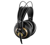 AKG K240 Studio - Casque d'écoute de Studio Professionnel Semi-Ouvert, Supra-auriculaire, Conception Haute Performance, adaptateurs 3,5 mm et 1/4", Serre-tête Auto-réglable