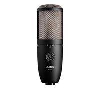 AKG P420 Microphone d'enregistrement polyvalent haute performance à double capsule, qualité studio, grand diaphragme, directivité cardioïde, conception robuste et résistante - Noir