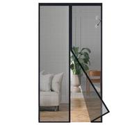 akgao Magnétique Porte Moustiquaire in Fibre de Verre, 120x210cm Ouverture Centrale Moustiquaire Fenetre Aimantée, Fermeture Automatique Durabilité Rideaux Anti Mouche pour Salon Chambres à Coucher