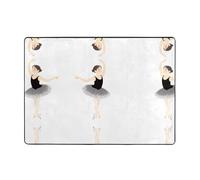 AKGFFDS Ballet Performer Tapis imprimé 203,2 x 147,3 cm, doux, moelleux, absorbant l'eau, durable, pour salon, bureau, table basse, lit, balcon