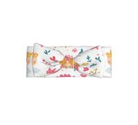 AKGFFDS Bandeau de bébé avec nœud imprimé contes de fées dans les dessins animés - Bandeau en polyester doux, doux pour la peau et extensible pour les nourrissons de 0 à 6 mois