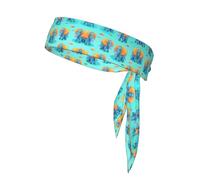 AKGFFDS Bandeau de sport à nouer avec de grandes oreilles pour homme et femme, doux et respirant, évacuation de l'humidité, athlétique