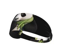 AKGFFDS Bandeau élastique mignon imprimé panda géant pour homme et femme, doux, séchage rapide