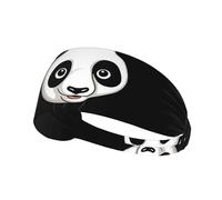 AKGFFDS Bandeau élastique pour homme et femme - Motif panda géant - Séchage rapide