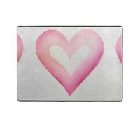 AKGFFDS Big Love Printing Carpet Tapis doux, moelleux, absorbant l'eau, durable - 203,2 x 147,3 cm