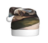 AKGFFDS Bonnet de Noël imprimé Coconut Grove pour adulte - Matériau doux et léger