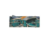 AKGFFDS Buses on the side of the road Printing Baby Bow Headband - Bandeau en polyester doux, doux pour la peau et extensible pour les nourrissons de 0 à 6 mois