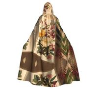 AKGFFDS Cape à capuche d'Halloween pour adulte. Une impression d'après-midi décontractée, confortable et douce avec un grand bord adaptée pour les fêtes de danse et les rassemblements