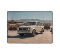 AKGFFDS Cars in the desert Tapis imprimé 203,2 x 147,3 cm - Tapis doux, moelleux, absorbant l'eau, durable, pour salon, bureau, table basse, lit, balcon