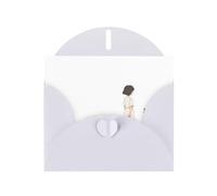 AKGFFDS Carte vierge blanche à carreaux de vacances et magnifique bloc de notes vierge avec perles L'histoire des personnes et des chiens Impression