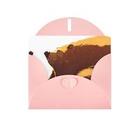 AKGFFDS Carte vierge rose à carreaux et perles - Superbe bloc de notes vierge - Impression ours géant