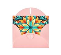 AKGFFDS Carte vierge rose à carreaux et perles - Superbe bloc de notes vierges - Impression réaliste de pétales