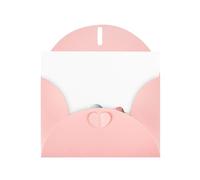 AKGFFDS Carte vierge rose à carreaux et perles - Superbe bloc de notes vierges - Œufs de Pâques cachés