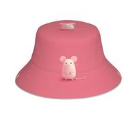 AKGFFDS Chapeau bob réfléchissant double face The Little Mouse who made a mistake printing pliable pour plage camping noir