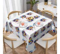 AKGFFDS Colour Clash Nappe décorative carrée 152,4 x 152,4 cm, imperméable, infroissable, réutilisable pour cafés, buffets, pique-niques, mariages, fêtes