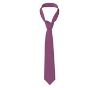 AKGFFDS Cravate pour homme de couleur unie rouge raisin, douce et confortable, ne se déforme pas, résistante à la décoloration, durable avec une excellente verticalité