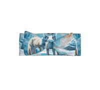 AKGFFDS Glacier Blue Fox Track Printing Bandeau pour bébé en polyester doux, doux pour la peau et extensible pour nourrissons de 0 à 6 mois