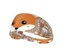 AKGFFDS Happy Fox Bandeau élastique élastique pour homme et femme Séchage rapide