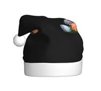 AKGFFDS Le petit lapin cherche des œufs de Pâques imprimé chapeau de Noël pour adulte matériau doux et léger