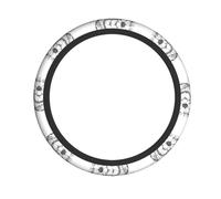 AKGFFDS Lettre B Housse de volant imprimée de fleurs pour homme et femme - Durable, antidérapante, élastique, facile à installer, pour berlines, SUV, VTT, camions