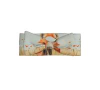 AKGFFDS Little Fox in the field Bandeau pour bébé avec nœud - Bandeau en polyester doux, doux pour la peau et extensible pour les nourrissons de 0 à 6 mois