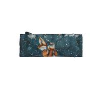 AKGFFDS Little Fox Under the Snow Serre-tête avec nœud pour bébé - Bandeau en polyester doux, doux pour la peau et extensible pour les nourrissons de 0 à 6 mois