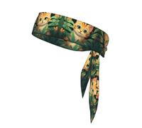 AKGFFDS Lively Bandeau de sport doux et respirant pour homme et femme Motif chat